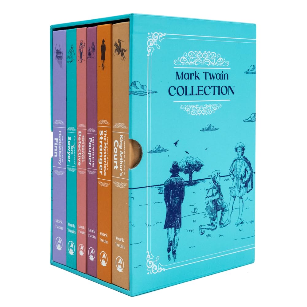 The Mark Twain 6 Book Deluxe Hardback Collection | Classic American Literature (The Adventures of Tom Sawyer, The Prince & The Pauper, The Adventures