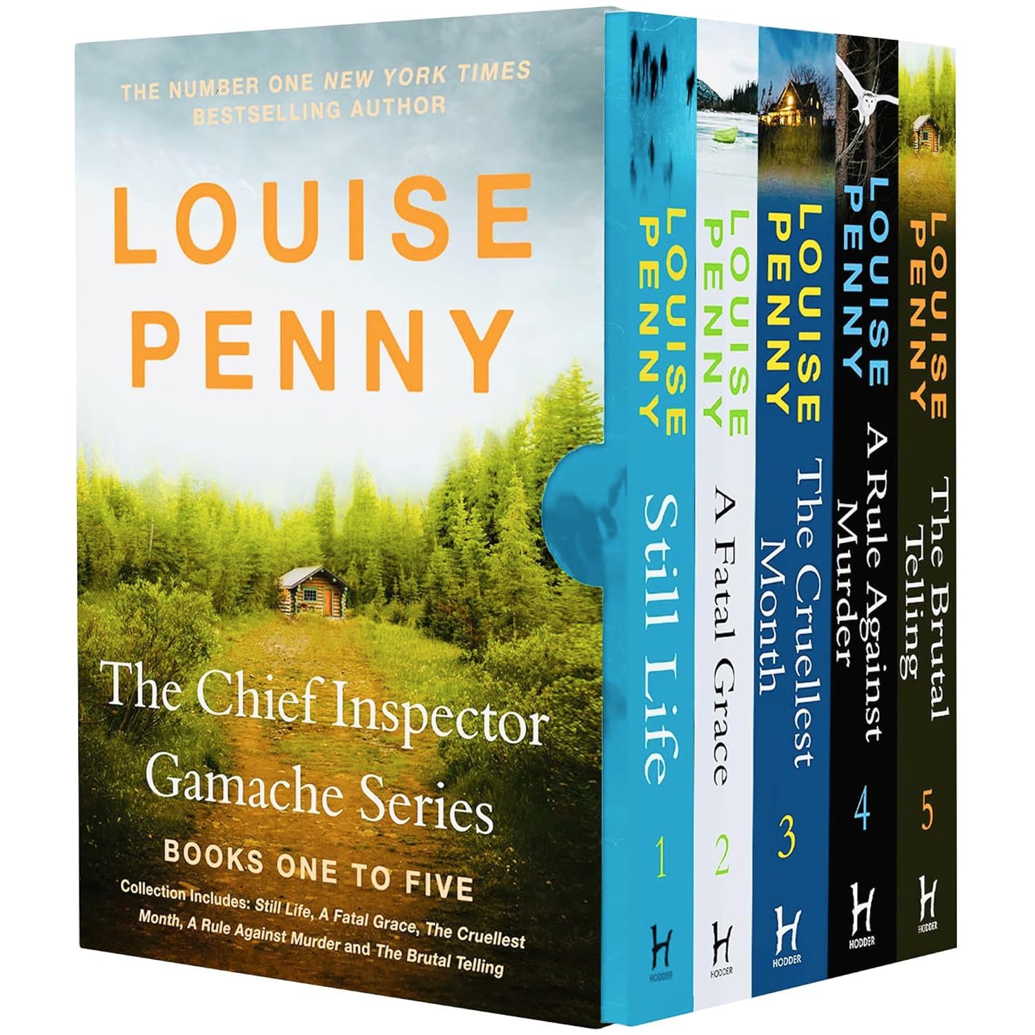 Chief Inspector Gamache Series Books 1–5 Collection Box Set by Louise Penny – Still Life, A Fatal Grace & Classic Mystery Thriller Collection