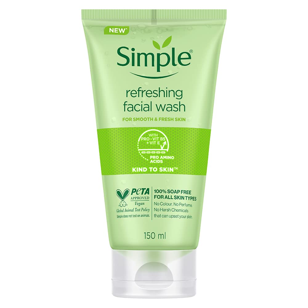 simple refreshing facial wash gel 150ml