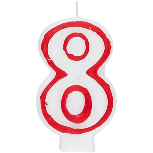 UNIQUE CANDLE DELUXE NUMBER 8
