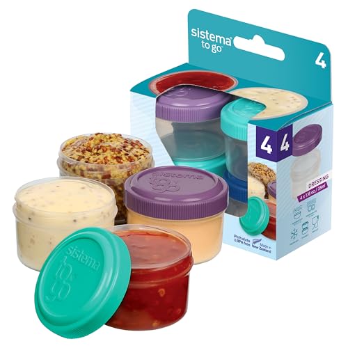 SISTEMA TO GO DRESSING POTS 35ML 4PK