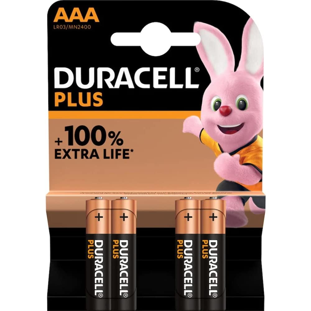 Duracell Plus Batteries 100% Extra Power Aaa 4pk