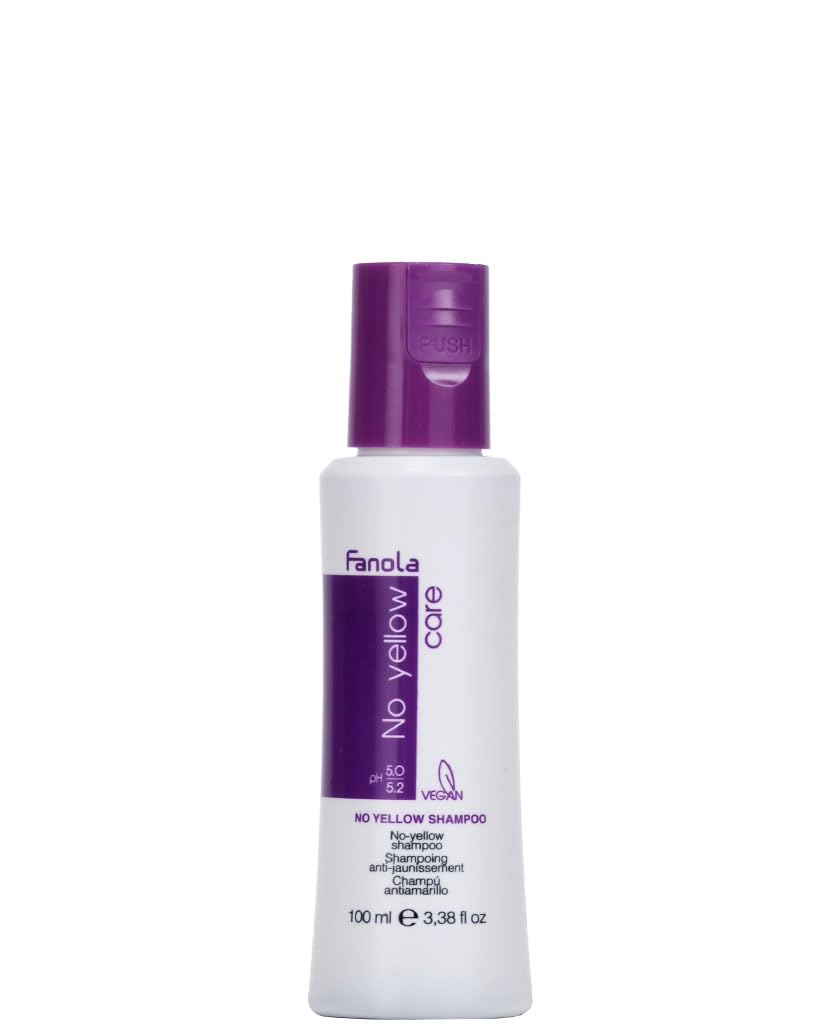Fanola No Yellow Shampoo Cooling Shampoo Neutralizing Yellow Tones For Hair 100ml