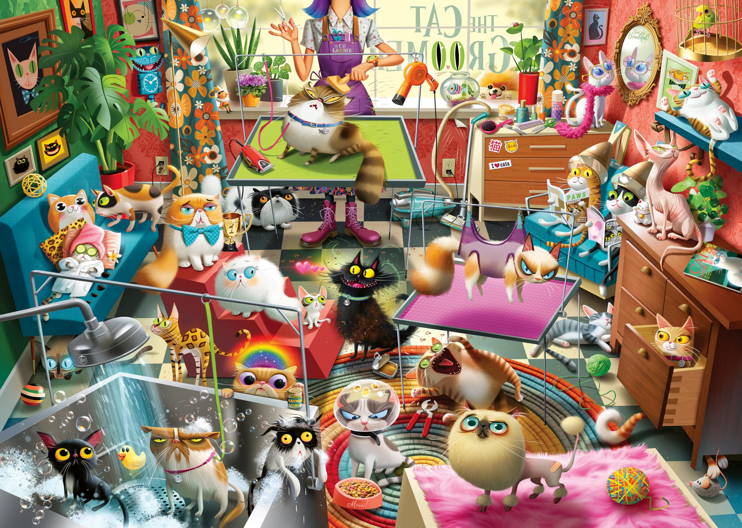 The Cat Groomer, 1000pc